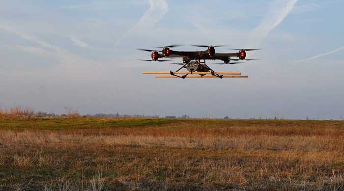 Drone in the field